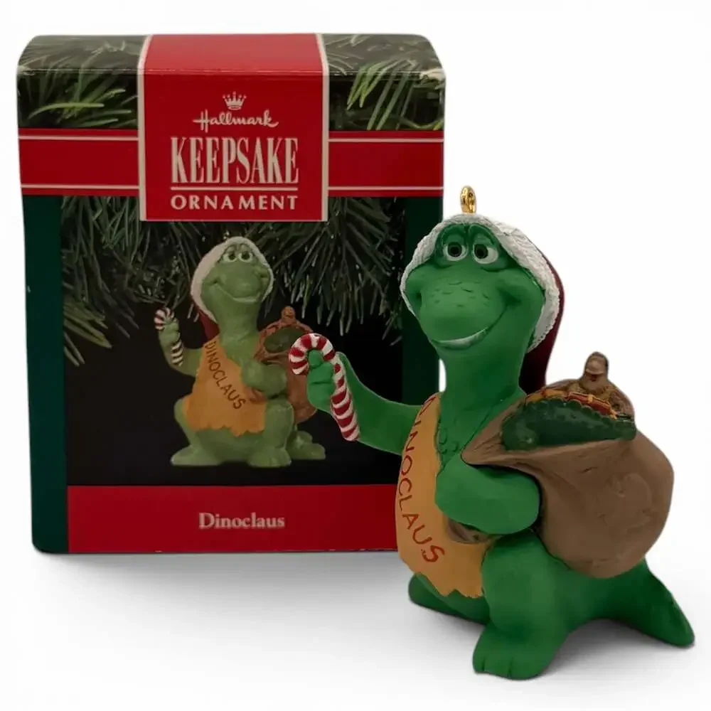 1991 Hallmark Keepsake Ornament Dinoclaus